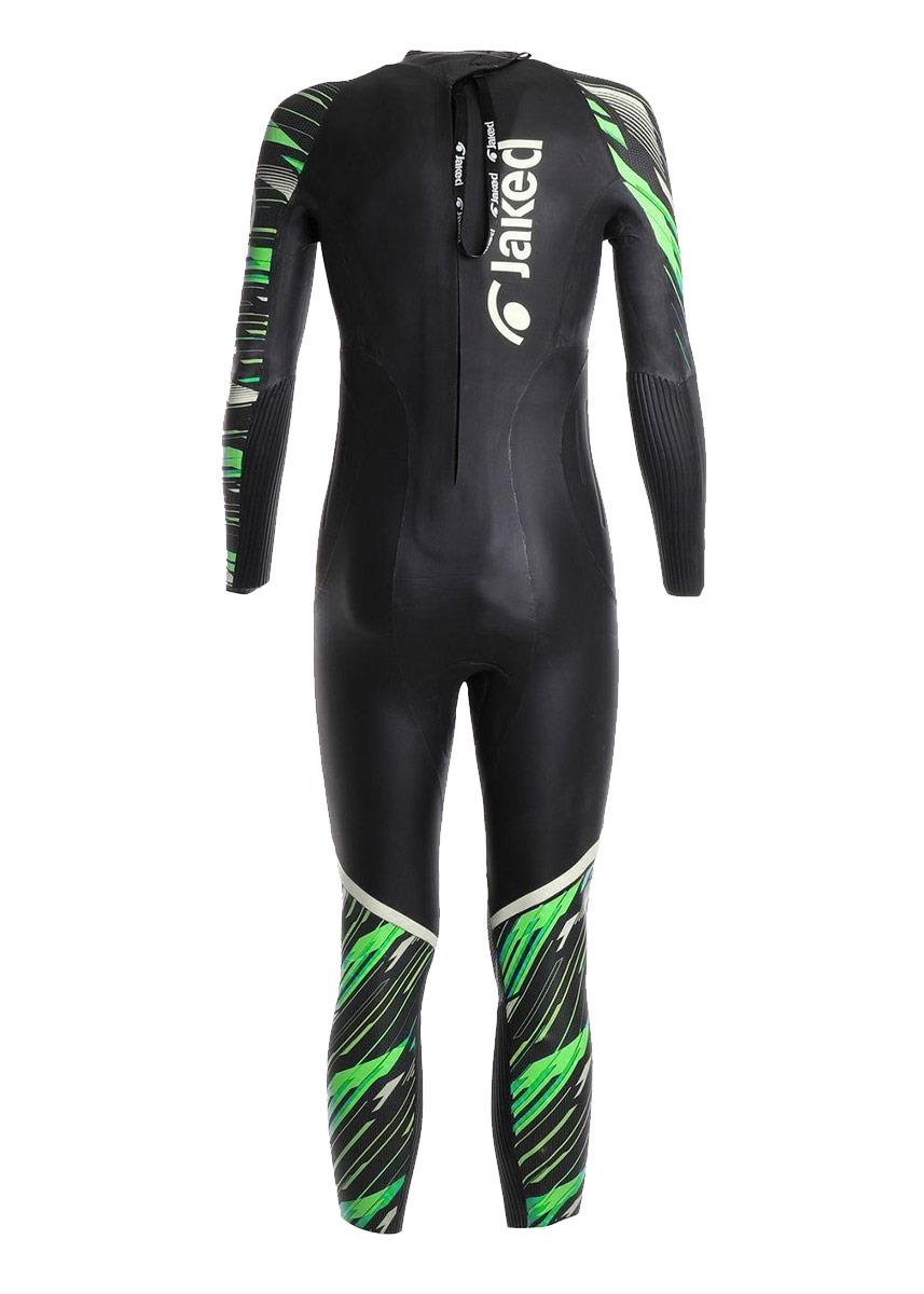 Jaked Mens Shockwave Multi Thickness Wetsuit - Black / Green