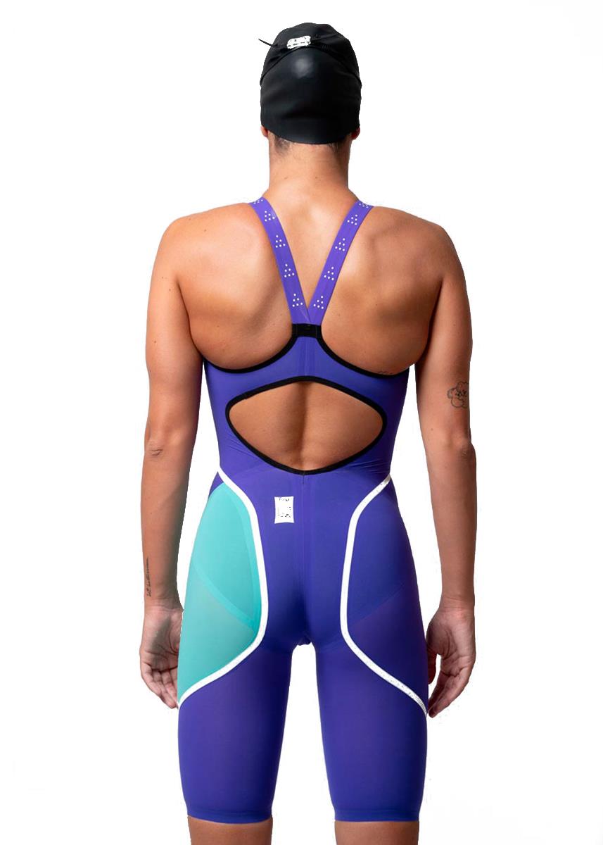 Akron Venom Hero Womens Openback Kneesuit - Violet / Tiffany