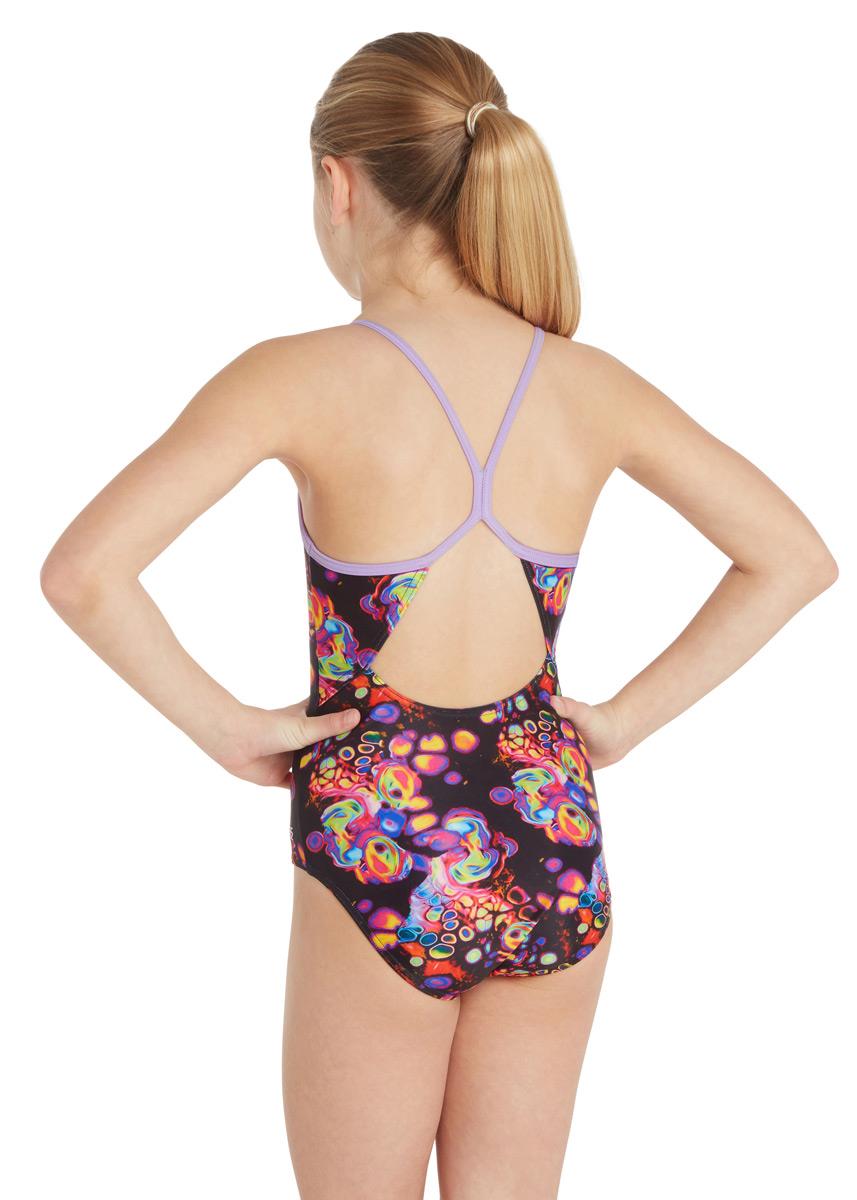 Zoggs Girls Tentacool Sprintback Swimsuit