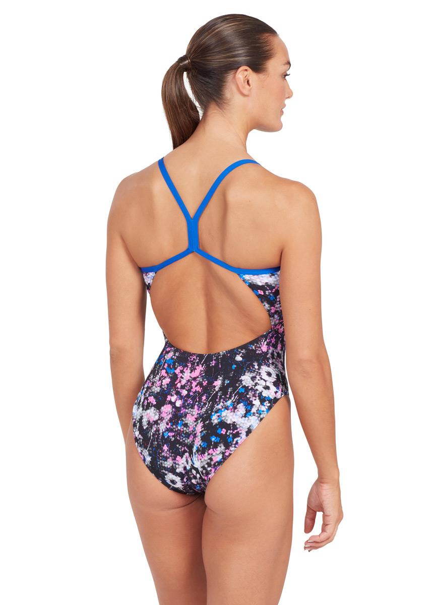 Zoggs Flowerbox Sprintback Swimsuit