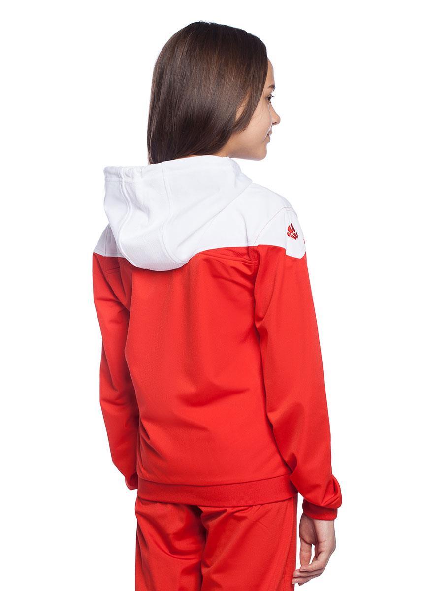 Mad Wave Junior Pro Track Jacket - White / Red