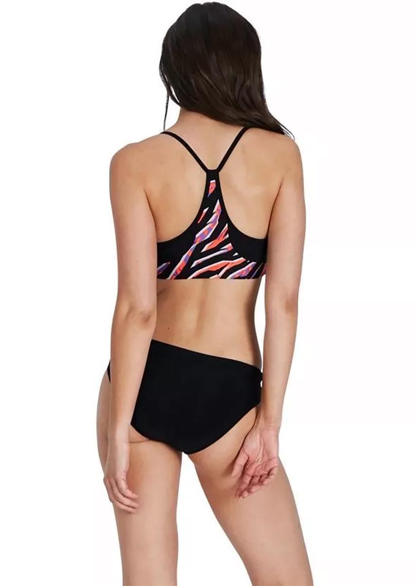 Speedo Thinstrap Volley Bikini - Black / Red / White