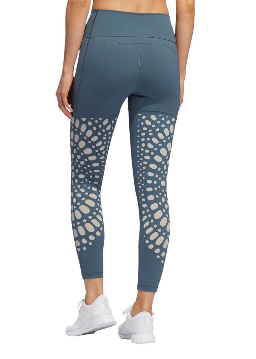 Adidas Womens Believe This 2.0 Power 7/8 Leggings - Legacy Blue / Green Tint