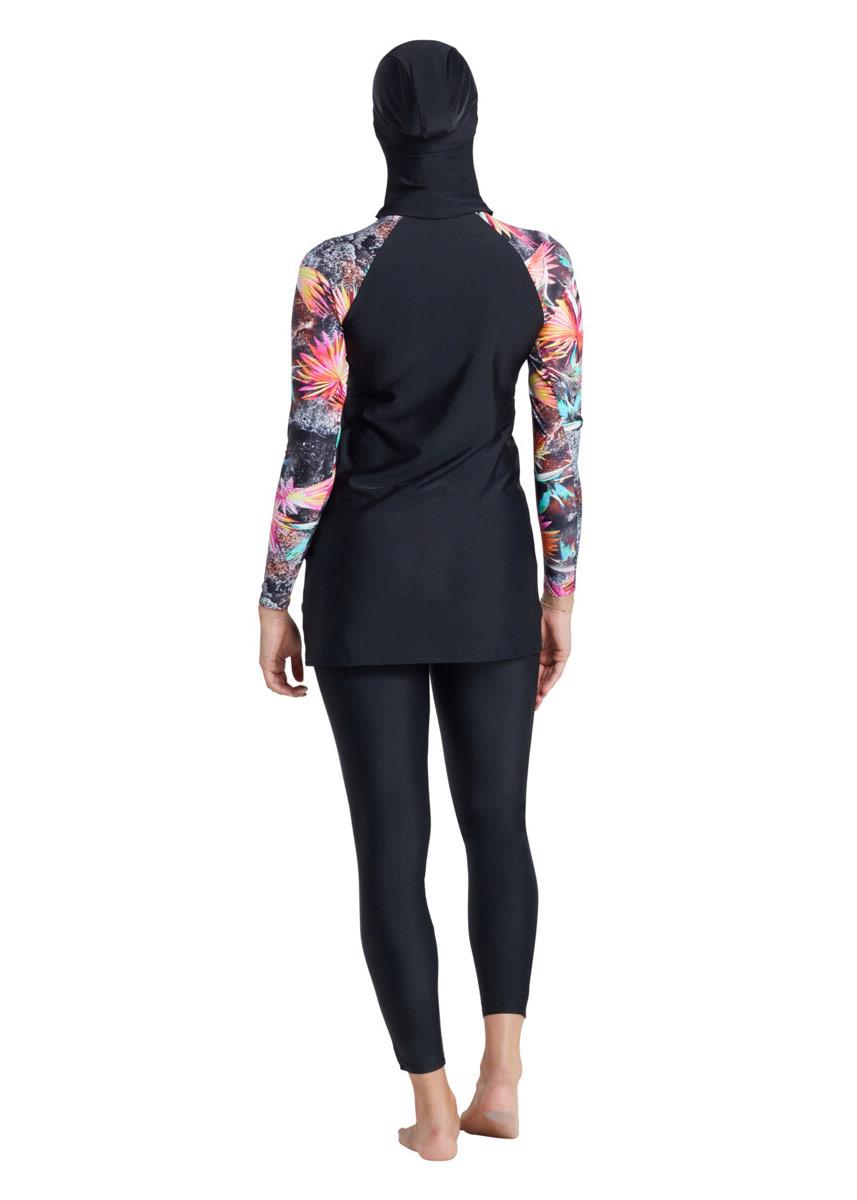 Zoggs Savannah Modesty Suit Side Print Swimsuit - Front view