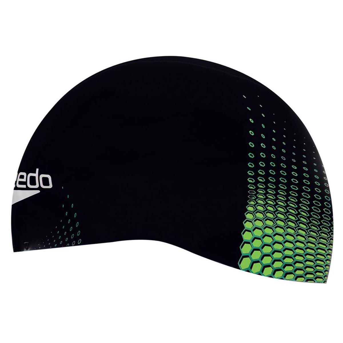 Speedo Fastskin Cap - Black/Jade/Fluro Yellow