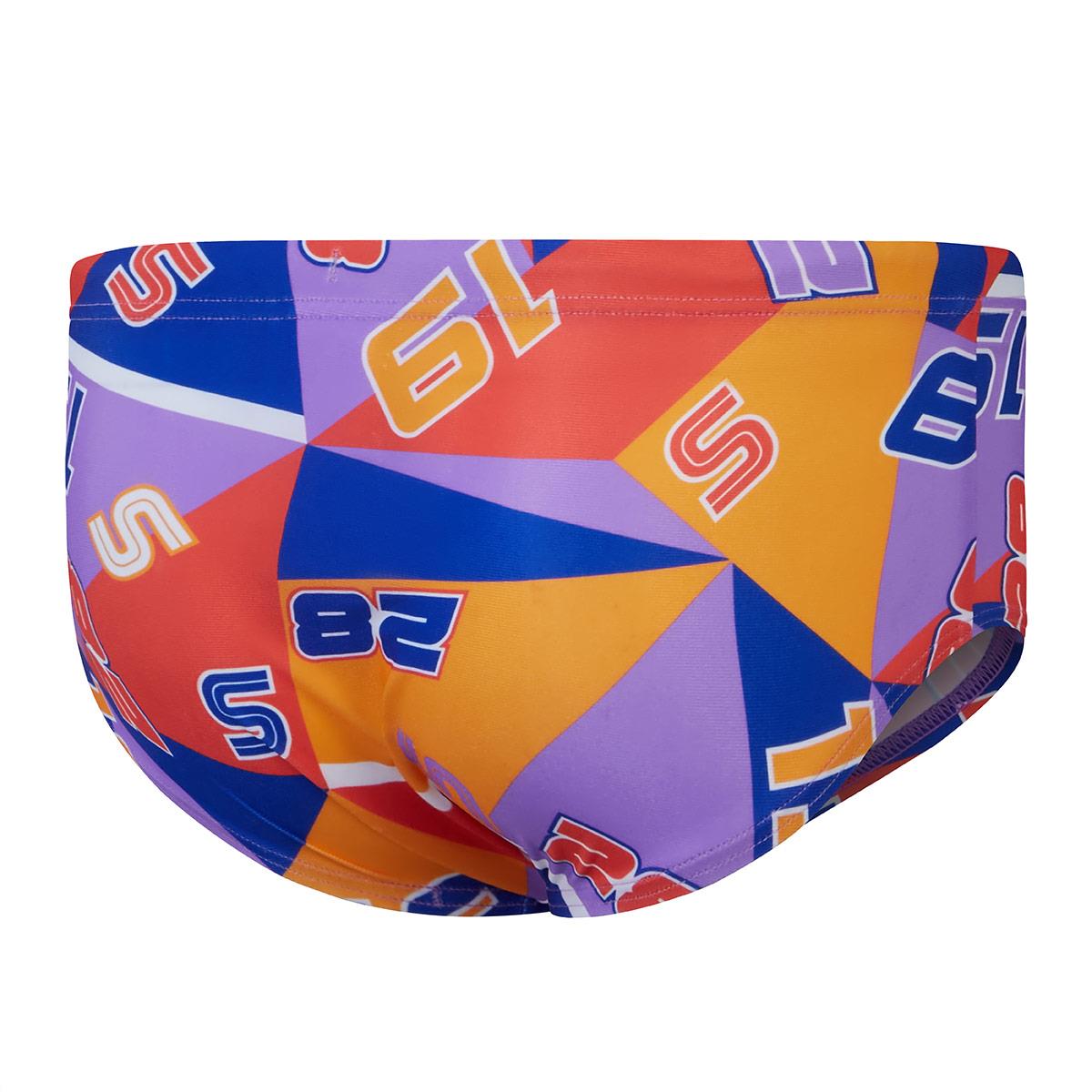 Speedo Boys 13cm Full Throttle Allover Digital Training Brief - Red / Blue