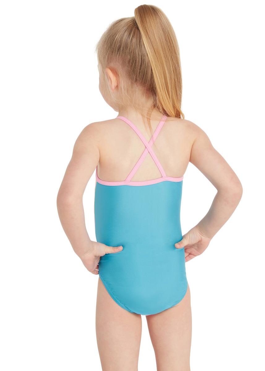 Zoggs Girls Pine Time Crossback Swimsuit