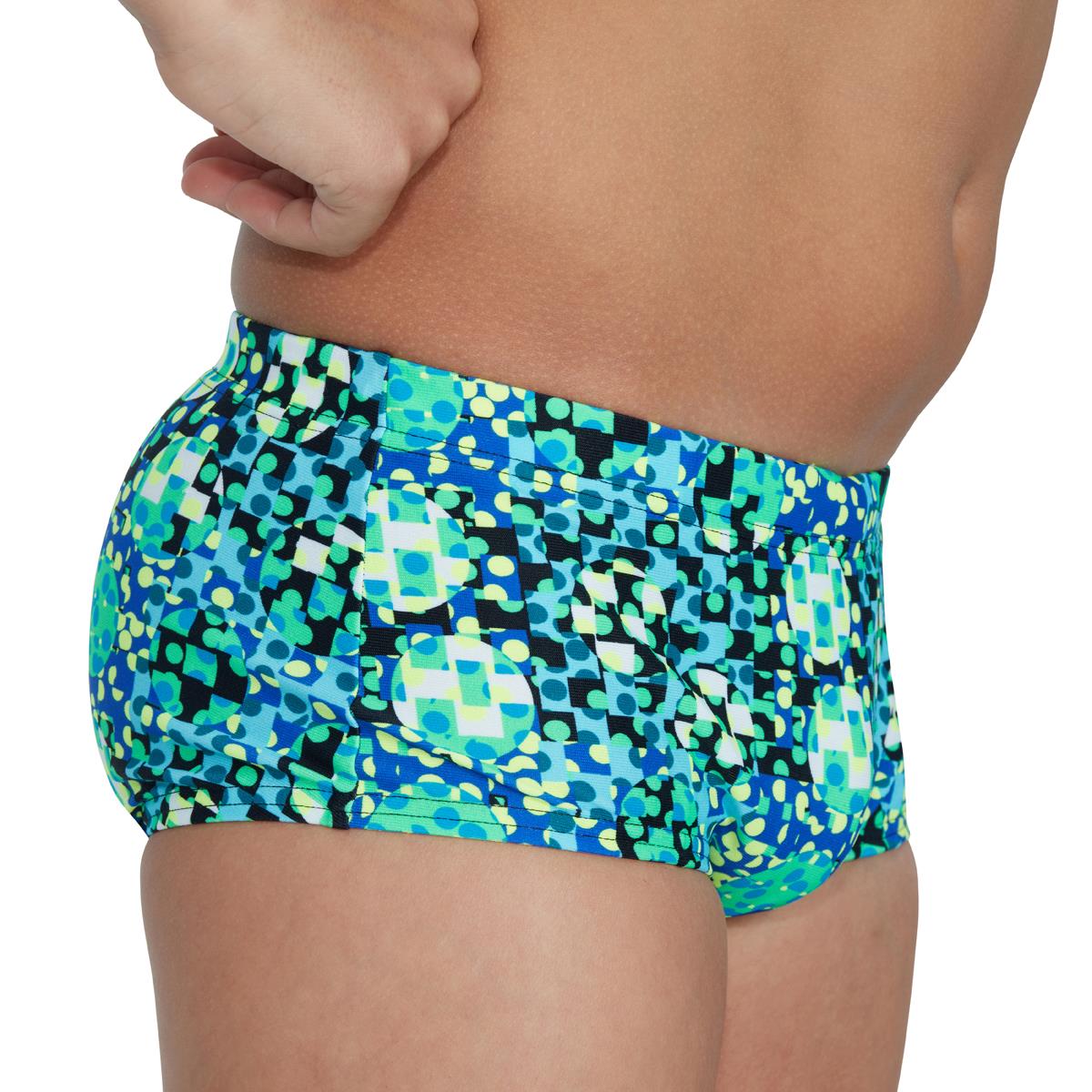 Speedo Boy's Pond Life 13cm Brief - Green/ Adriaic/ Yellow/ Blue/ Black
