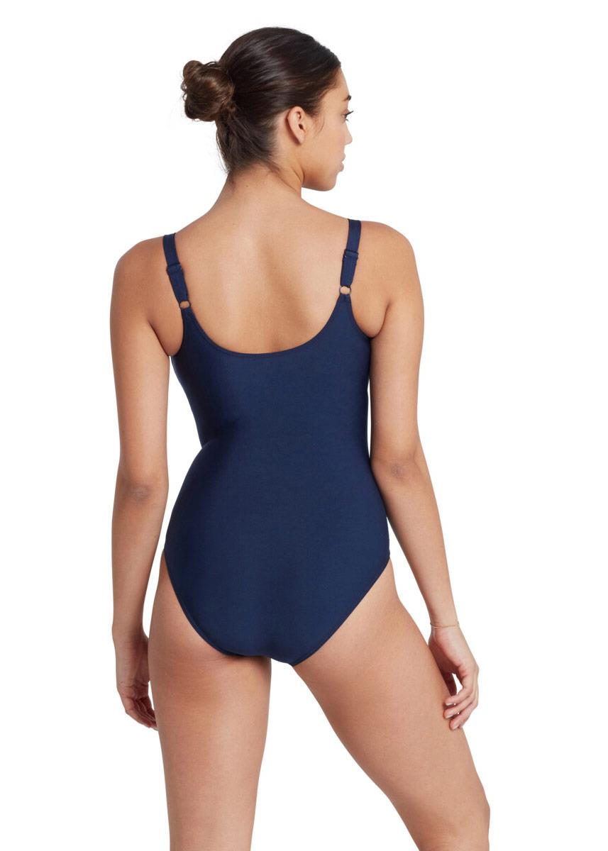 Zoggs Aqua Digital Adjustable Scoopback Swimsuit -Front view