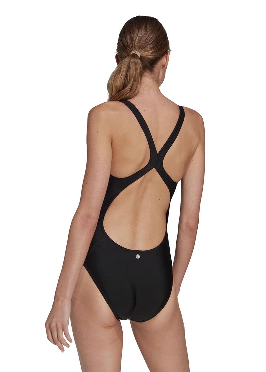 Adidas 3 Bars Swimsuit - Black/White 