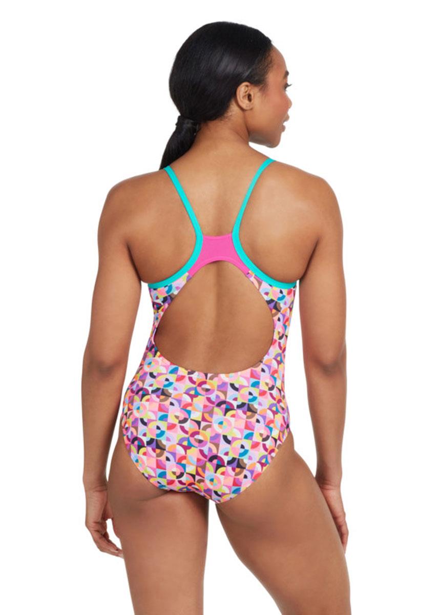 Zoggs Strikeback Swimsuit - Rhythm Print