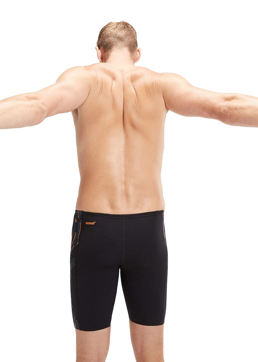 Speedo Tech Panel Jammer - Black / Orange