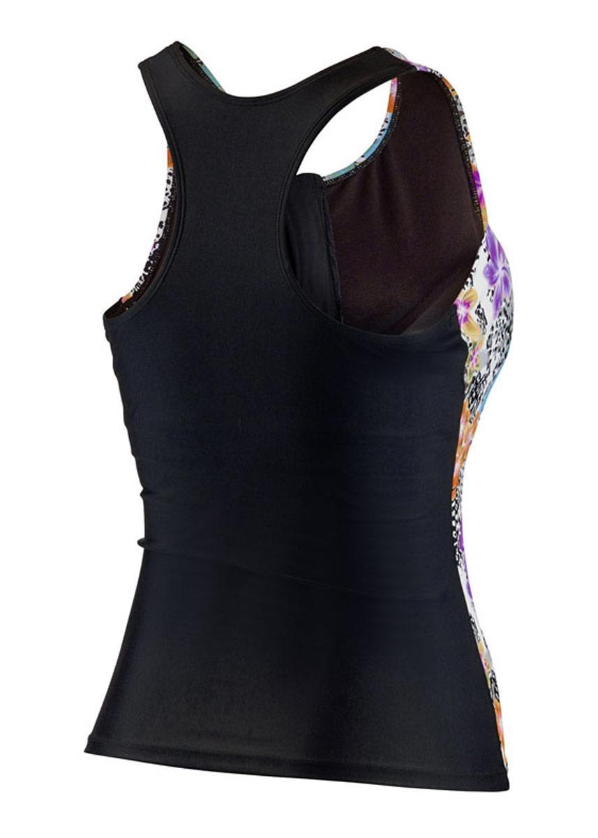 Beco Regular Fit BEsuit Tankini Swimsuit Top B-Cup - Orange / Blue