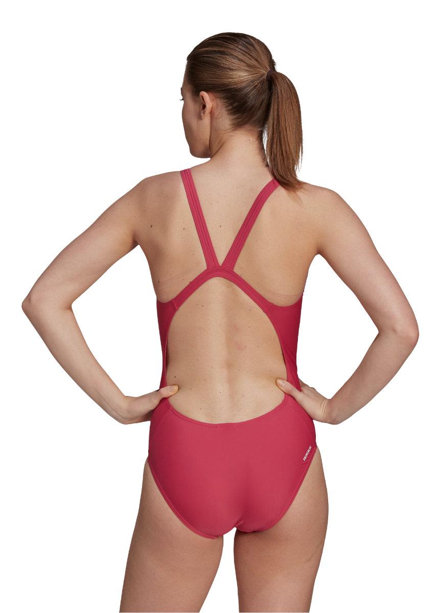 Adidas Women's SH3.RO Mid 3 Stripe Swimsuit - Pink