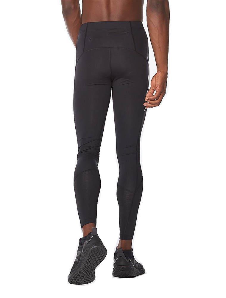 2XU Men's Aero Vent Compression Tights - Black / Silver Reflective