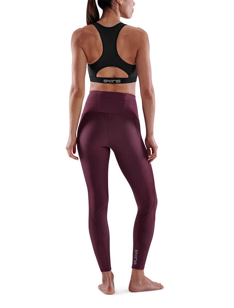 SKINS Series-3 Womens Skyscraper Tights - Burgundy