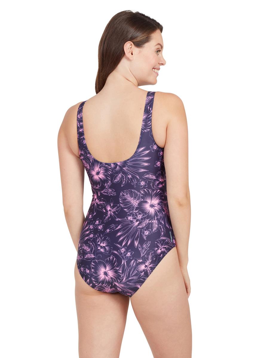 Zoggs Sunset Bloom Scoopback Swimsuit