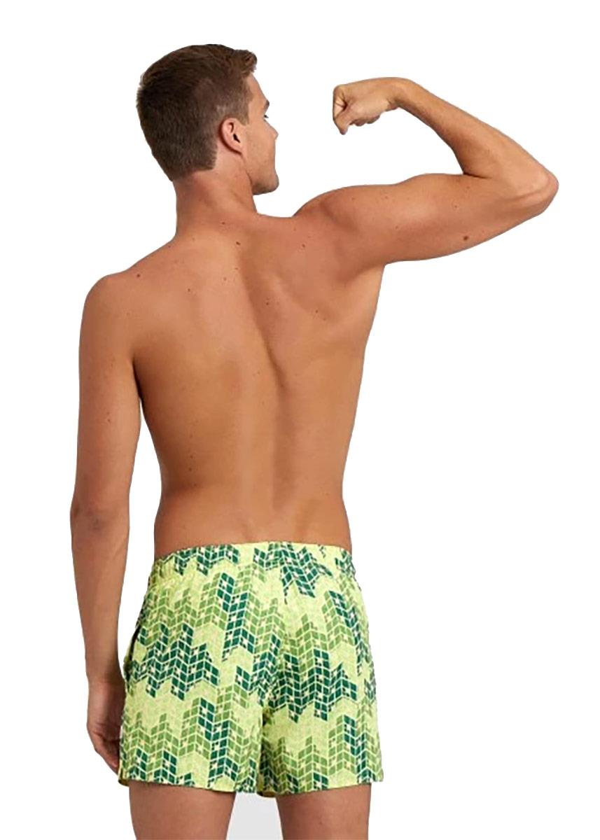 Arena Mens Beach Short - Soft Green / Multi 