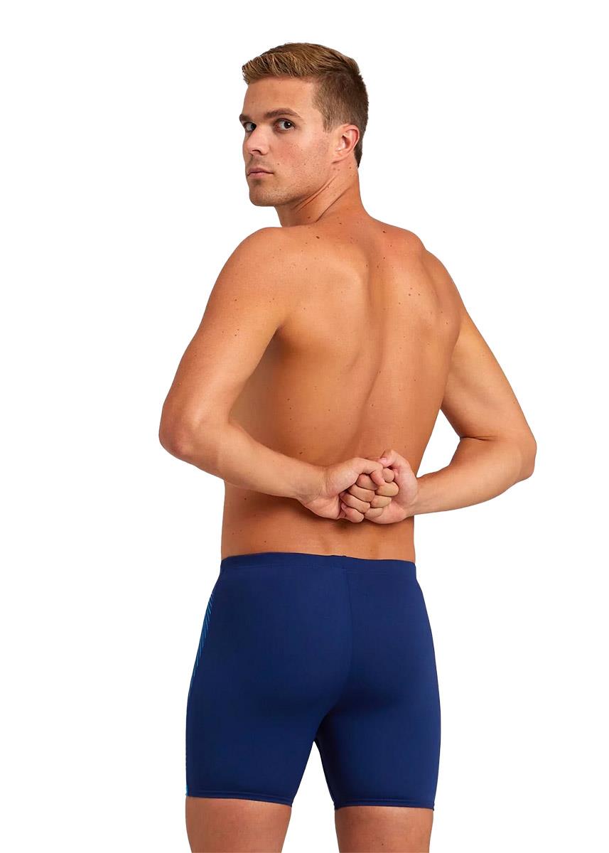 Arena Feather Swim Mid Jammer - Navy Blue