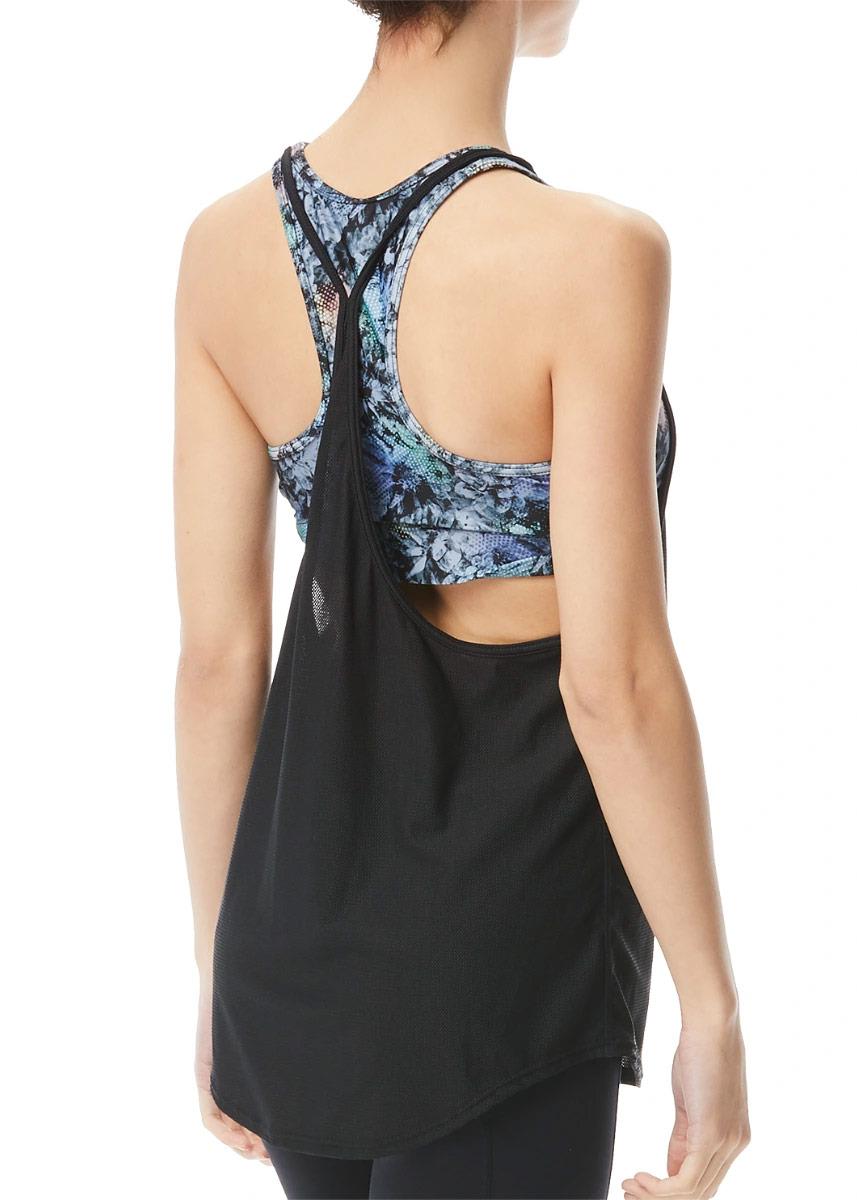 TYR Womens Botanic Madison 2 in 1 Tank - Black/Multi