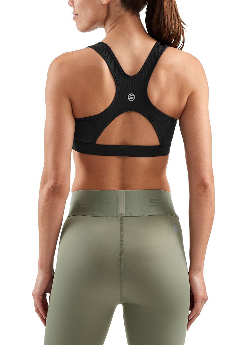 SKINS DNAmic Primary Womens Sports Bra - Black