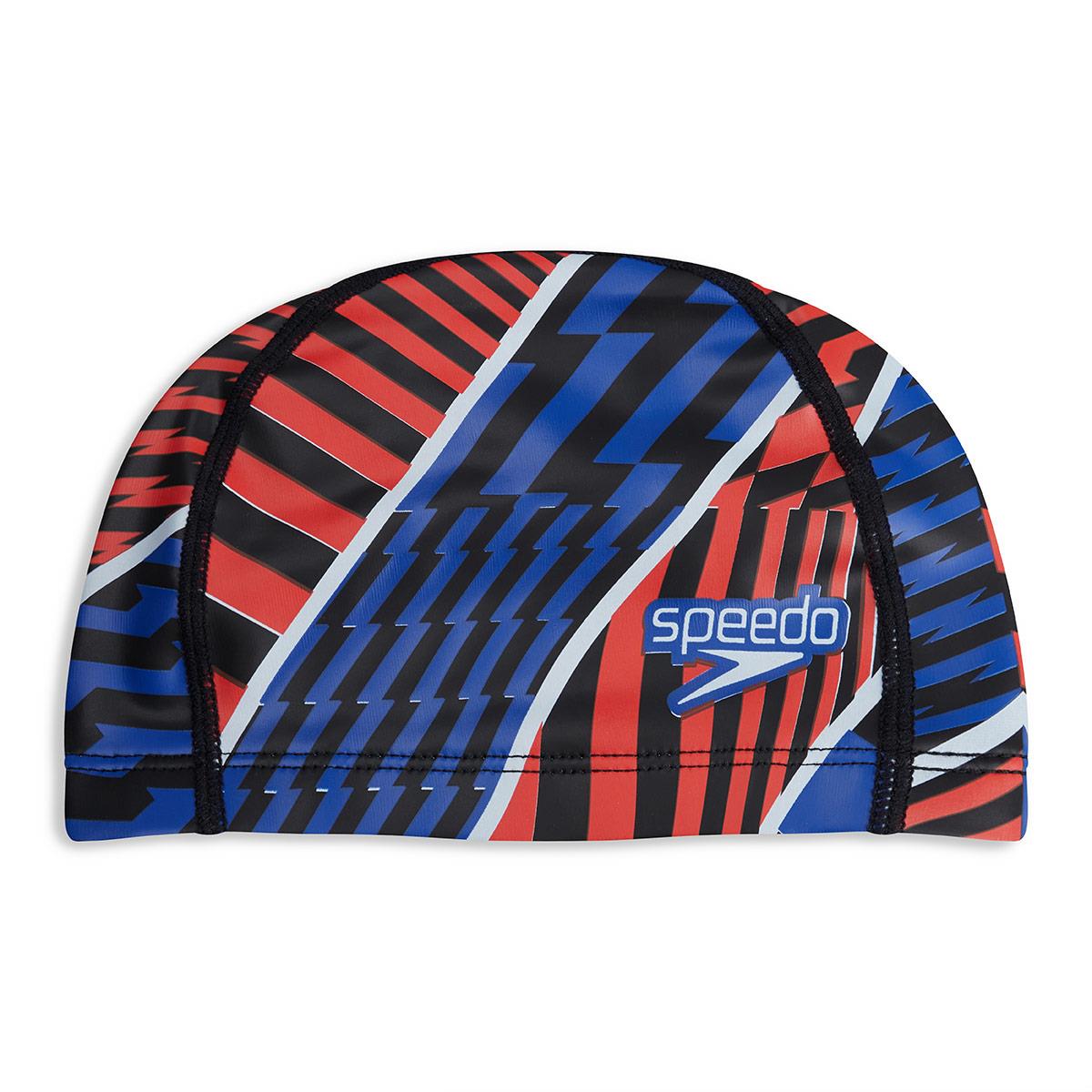 Speedo Junior Pace Cap - Black / White / Watermelon