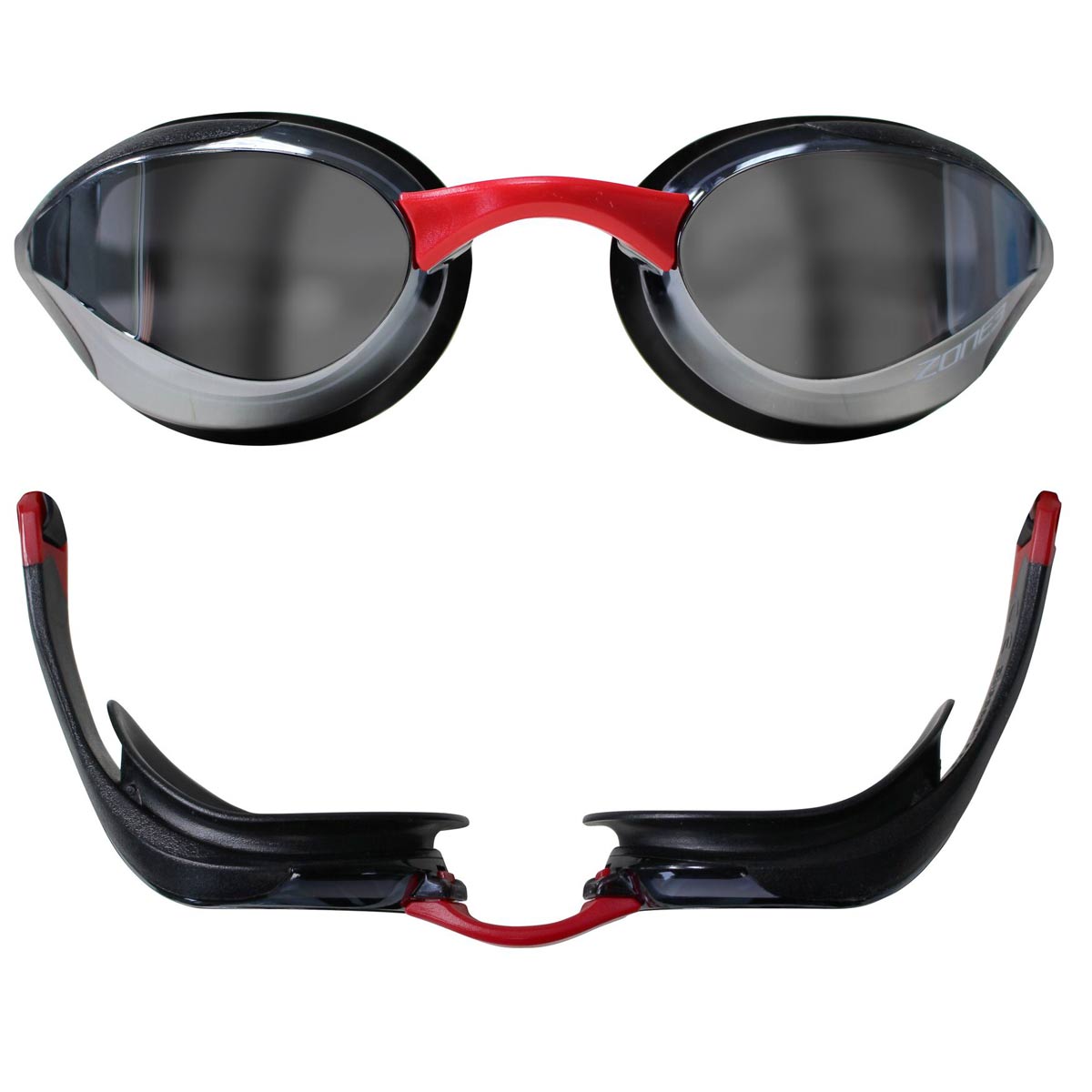 Zone3 Volaire Streamline Racing Goggle Mirror Revo Lens - Black / Red