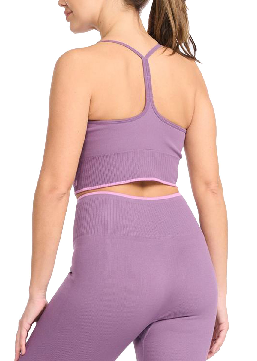 2XU Women's Engineered Longline Crop Top - Orchid Mist