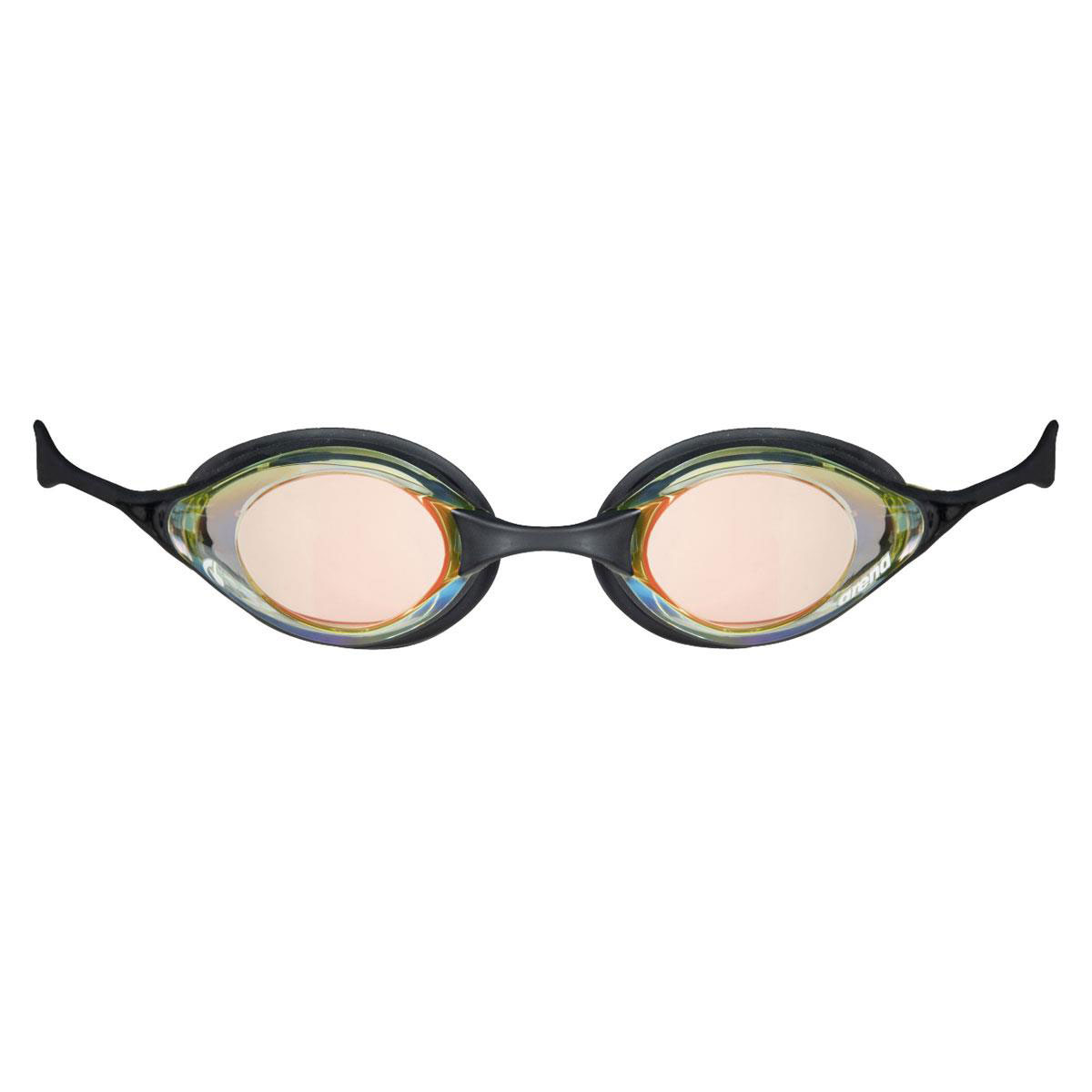 Arena Cobra Swipe Mirrored Goggles - Yellow Copper/ Black
