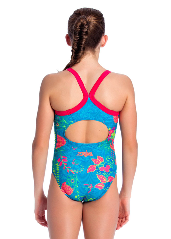 Zealous Girls Evergreen One Piece Swimsuit