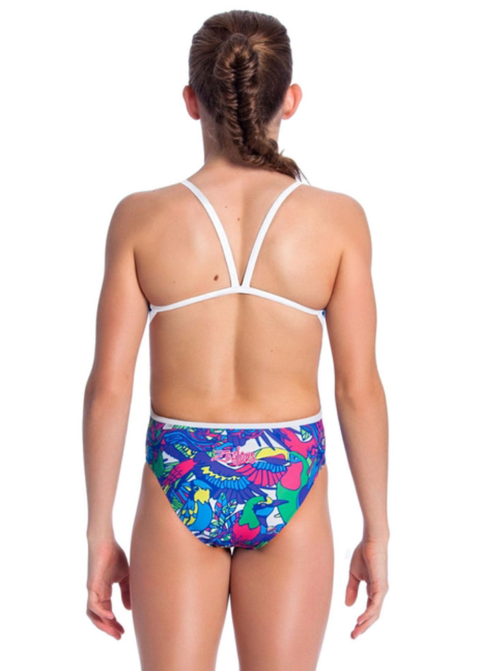 Zealous Girls Soaring Skies One Piece Swimsuit